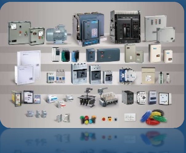 Range of switchgear components, panels and relays supplied by Aspire Engineers